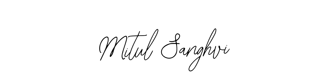 How to make Mitul Sanghvi signature? Bearetta-2O07w is a professional autograph style. Create handwritten signature for Mitul Sanghvi name. Mitul Sanghvi signature style 12 images and pictures png