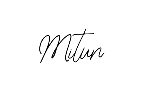 Mitun stylish signature style. Best Handwritten Sign (Bearetta-2O07w) for my name. Handwritten Signature Collection Ideas for my name Mitun. Mitun signature style 12 images and pictures png