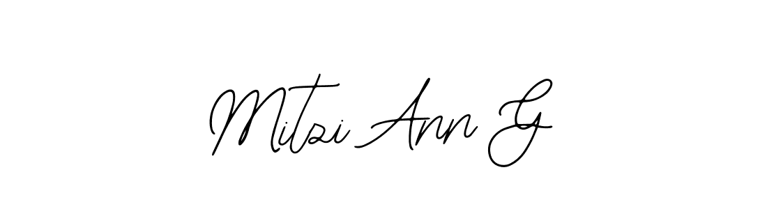 Also You can easily find your signature by using the search form. We will create Mitzi Ann G name handwritten signature images for you free of cost using Bearetta-2O07w sign style. Mitzi Ann G signature style 12 images and pictures png
