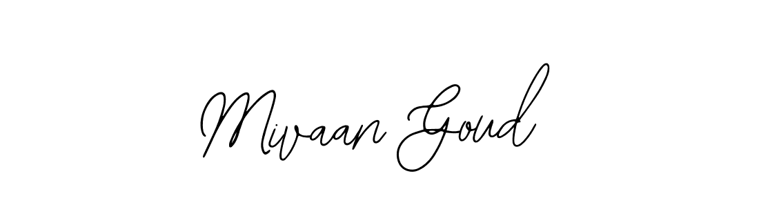 Also You can easily find your signature by using the search form. We will create Mivaan Goud name handwritten signature images for you free of cost using Bearetta-2O07w sign style. Mivaan Goud signature style 12 images and pictures png