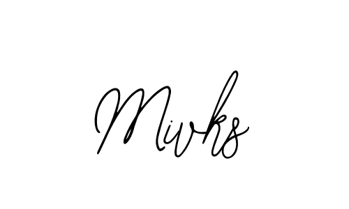 How to make Mivks signature? Bearetta-2O07w is a professional autograph style. Create handwritten signature for Mivks name. Mivks signature style 12 images and pictures png