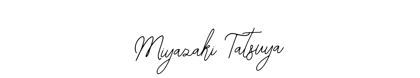 Similarly Bearetta-2O07w is the best handwritten signature design. Signature creator online .You can use it as an online autograph creator for name Miyazaki Tatsuya. Miyazaki Tatsuya signature style 12 images and pictures png