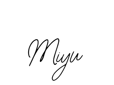 Design your own signature with our free online signature maker. With this signature software, you can create a handwritten (Bearetta-2O07w) signature for name Miyu. Miyu signature style 12 images and pictures png