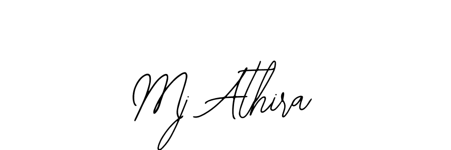 Similarly Bearetta-2O07w is the best handwritten signature design. Signature creator online .You can use it as an online autograph creator for name Mj Athira. Mj Athira signature style 12 images and pictures png