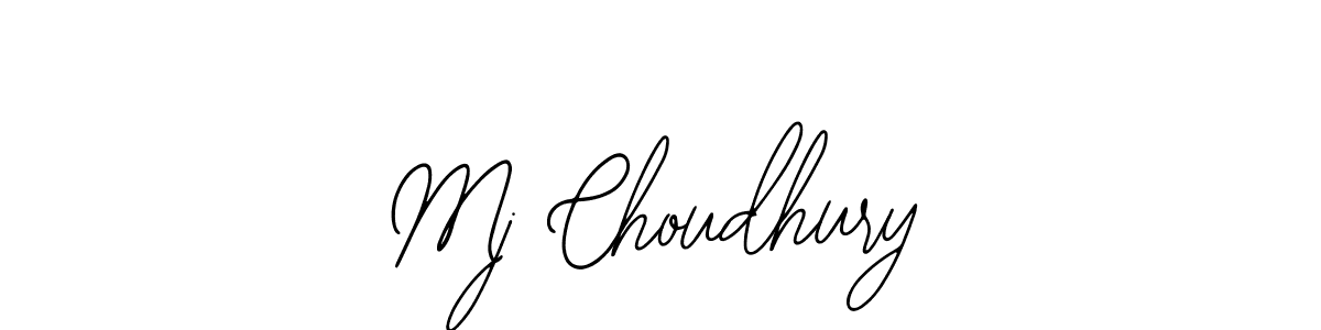 Use a signature maker to create a handwritten signature online. With this signature software, you can design (Bearetta-2O07w) your own signature for name Mj Choudhury. Mj Choudhury signature style 12 images and pictures png