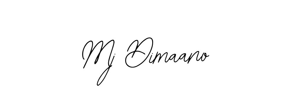 Make a beautiful signature design for name Mj Dimaano. With this signature (Bearetta-2O07w) style, you can create a handwritten signature for free. Mj Dimaano signature style 12 images and pictures png