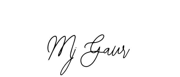 Bearetta-2O07w is a professional signature style that is perfect for those who want to add a touch of class to their signature. It is also a great choice for those who want to make their signature more unique. Get Mj Gaur name to fancy signature for free. Mj Gaur signature style 12 images and pictures png