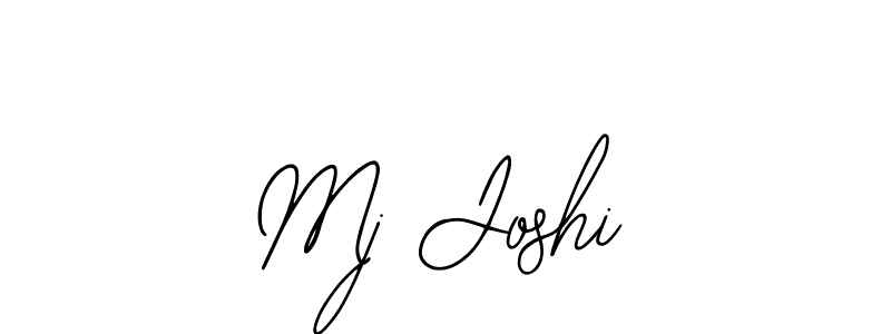 Use a signature maker to create a handwritten signature online. With this signature software, you can design (Bearetta-2O07w) your own signature for name Mj Joshi. Mj Joshi signature style 12 images and pictures png