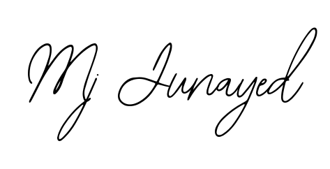 Transform the name Mj Junayed into a signature masterpiece using Bearetta-2O07w font. Ideal for photographers, artists, and creators looking for watermarks. Mj Junayed signature style 12 images and pictures png