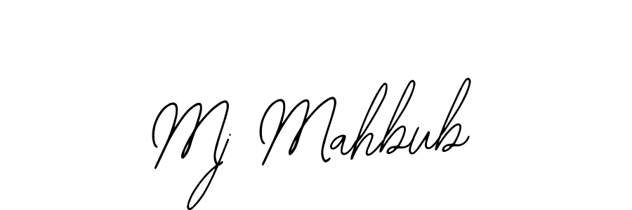 The best way (Bearetta-2O07w) to make a short signature is to pick only two or three words in your name. The name Mj Mahbub include a total of six letters. For converting this name. Mj Mahbub signature style 12 images and pictures png