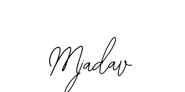 How to make Mjadav signature? Bearetta-2O07w is a professional autograph style. Create handwritten signature for Mjadav name. Mjadav signature style 12 images and pictures png