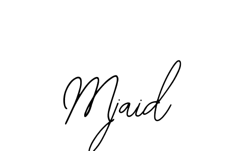 You should practise on your own different ways (Bearetta-2O07w) to write your name (Mjaid) in signature. don't let someone else do it for you. Mjaid signature style 12 images and pictures png