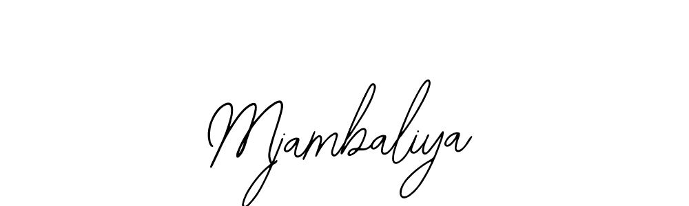 Create a beautiful signature design for name Mjambaliya. With this signature (Bearetta-2O07w) fonts, you can make a handwritten signature for free. Mjambaliya signature style 12 images and pictures png