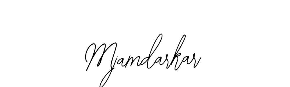 Design your own signature with our free online signature maker. With this signature software, you can create a handwritten (Bearetta-2O07w) signature for name Mjamdarkar. Mjamdarkar signature style 12 images and pictures png