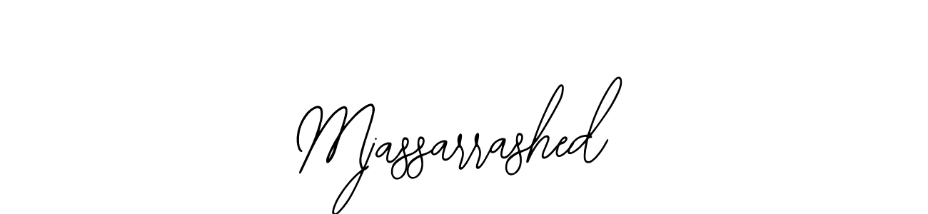 How to make Mjassarrashed signature? Bearetta-2O07w is a professional autograph style. Create handwritten signature for Mjassarrashed name. Mjassarrashed signature style 12 images and pictures png
