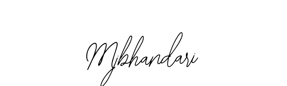 if you are searching for the best signature style for your name Mjbhandari. so please give up your signature search. here we have designed multiple signature styles  using Bearetta-2O07w. Mjbhandari signature style 12 images and pictures png
