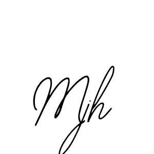 Design your own signature with our free online signature maker. With this signature software, you can create a handwritten (Bearetta-2O07w) signature for name Mjh. Mjh signature style 12 images and pictures png