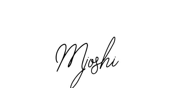 You should practise on your own different ways (Bearetta-2O07w) to write your name (Mjoshi) in signature. don't let someone else do it for you. Mjoshi signature style 12 images and pictures png