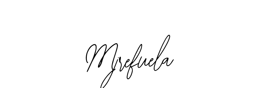 Use a signature maker to create a handwritten signature online. With this signature software, you can design (Bearetta-2O07w) your own signature for name Mjrefuela. Mjrefuela signature style 12 images and pictures png