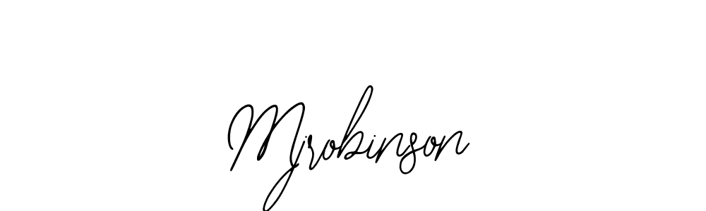 How to make Mjrobinson signature? Bearetta-2O07w is a professional autograph style. Create handwritten signature for Mjrobinson name. Mjrobinson signature style 12 images and pictures png