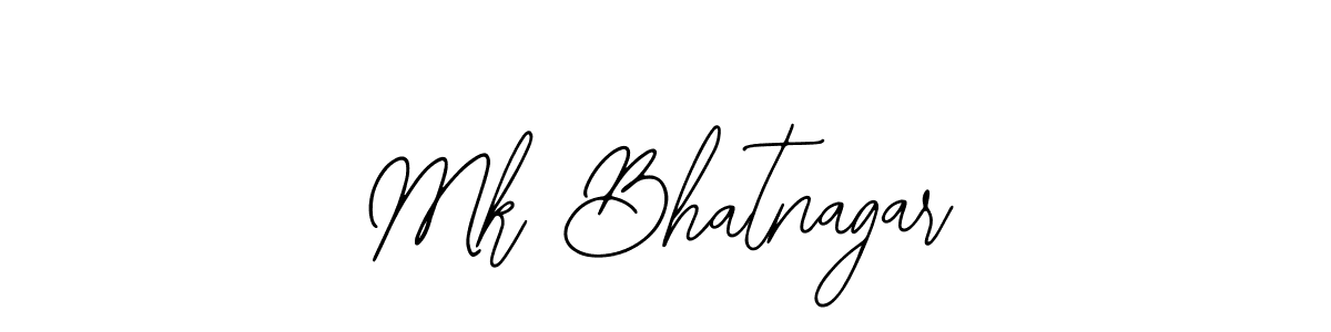 Use a signature maker to create a handwritten signature online. With this signature software, you can design (Bearetta-2O07w) your own signature for name Mk Bhatnagar. Mk Bhatnagar signature style 12 images and pictures png