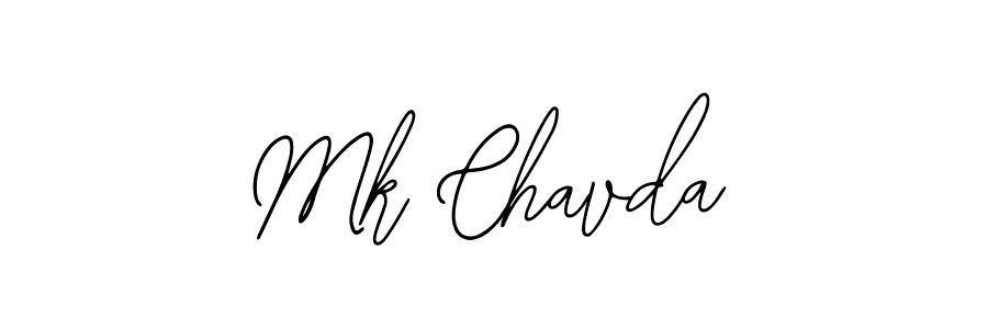 Bearetta-2O07w is a professional signature style that is perfect for those who want to add a touch of class to their signature. It is also a great choice for those who want to make their signature more unique. Get Mk Chavda name to fancy signature for free. Mk Chavda signature style 12 images and pictures png