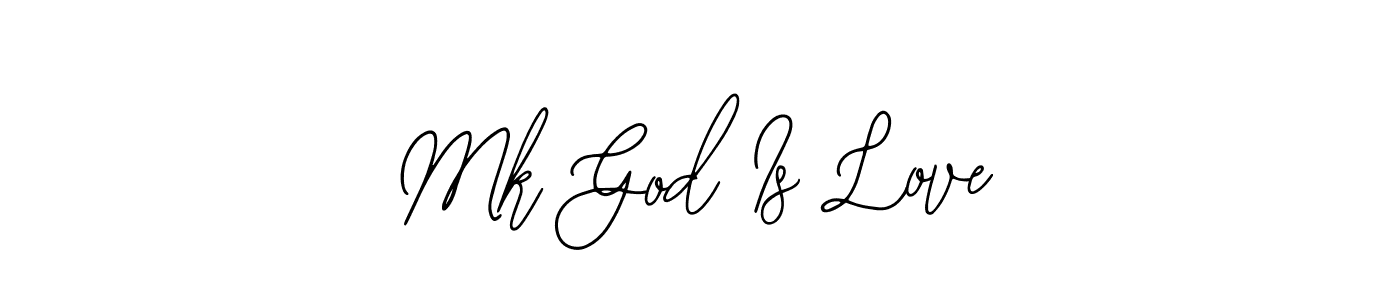 if you are searching for the best signature style for your name Mk God Is Love. so please give up your signature search. here we have designed multiple signature styles  using Bearetta-2O07w. Mk God Is Love signature style 12 images and pictures png