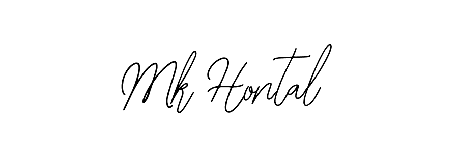 Make a beautiful signature design for name Mk Hontal. Use this online signature maker to create a handwritten signature for free. Mk Hontal signature style 12 images and pictures png