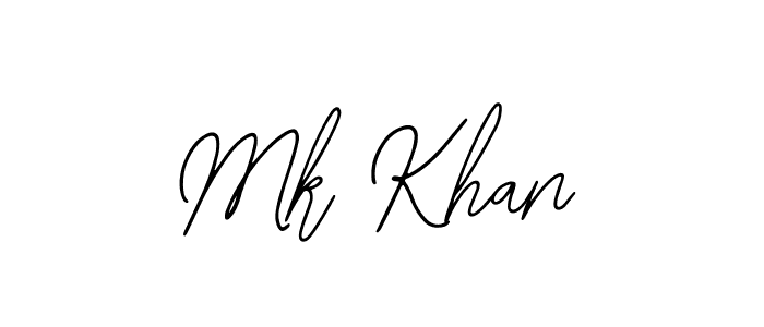 You should practise on your own different ways (Bearetta-2O07w) to write your name (Mk Khan) in signature. don't let someone else do it for you. Mk Khan signature style 12 images and pictures png