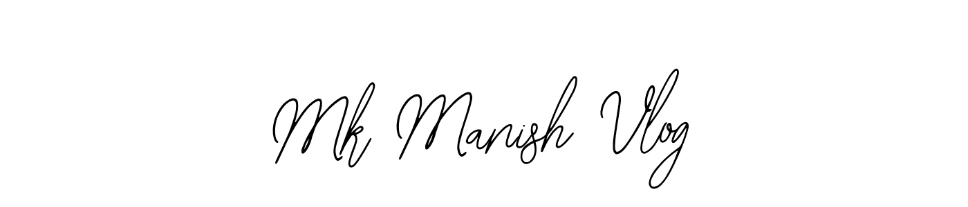 Make a beautiful signature design for name Mk Manish Vlog. With this signature (Bearetta-2O07w) style, you can create a handwritten signature for free. Mk Manish Vlog signature style 12 images and pictures png