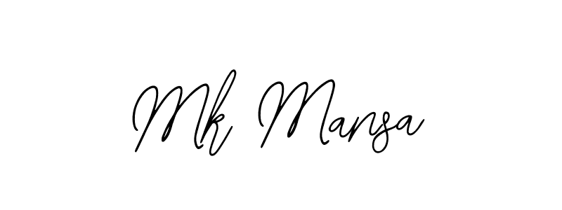 Mk Mansa stylish signature style. Best Handwritten Sign (Bearetta-2O07w) for my name. Handwritten Signature Collection Ideas for my name Mk Mansa. Mk Mansa signature style 12 images and pictures png