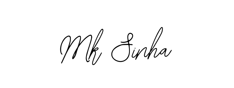 Create a beautiful signature design for name Mk Sinha. With this signature (Bearetta-2O07w) fonts, you can make a handwritten signature for free. Mk Sinha signature style 12 images and pictures png