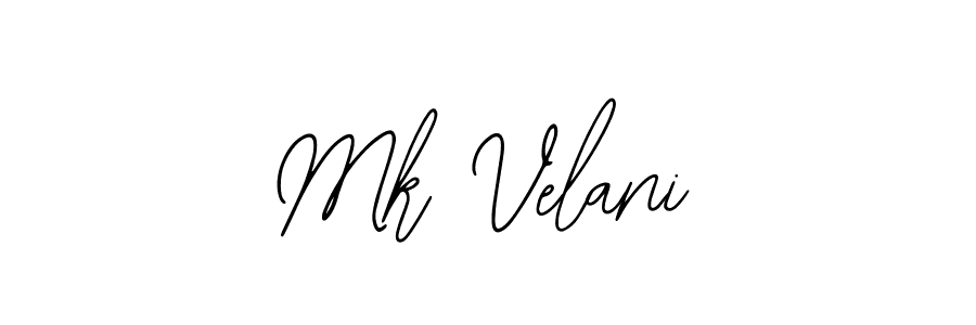 How to make Mk Velani signature? Bearetta-2O07w is a professional autograph style. Create handwritten signature for Mk Velani name. Mk Velani signature style 12 images and pictures png