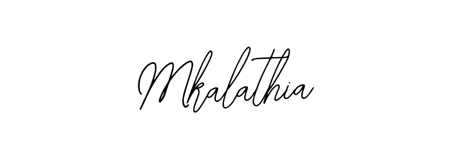 Design your own signature with our free online signature maker. With this signature software, you can create a handwritten (Bearetta-2O07w) signature for name Mkalathia. Mkalathia signature style 12 images and pictures png