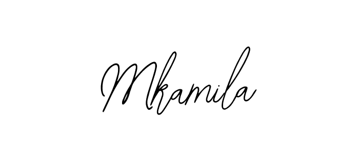 How to make Mkamila name signature. Use Bearetta-2O07w style for creating short signs online. This is the latest handwritten sign. Mkamila signature style 12 images and pictures png