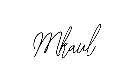 How to make Mkaul name signature. Use Bearetta-2O07w style for creating short signs online. This is the latest handwritten sign. Mkaul signature style 12 images and pictures png
