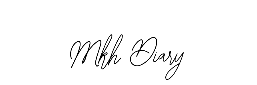 You should practise on your own different ways (Bearetta-2O07w) to write your name (Mkh Diary) in signature. don't let someone else do it for you. Mkh Diary signature style 12 images and pictures png