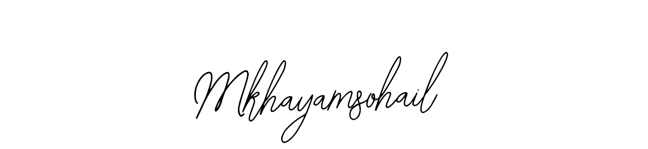 It looks lik you need a new signature style for name Mkhayamsohail. Design unique handwritten (Bearetta-2O07w) signature with our free signature maker in just a few clicks. Mkhayamsohail signature style 12 images and pictures png