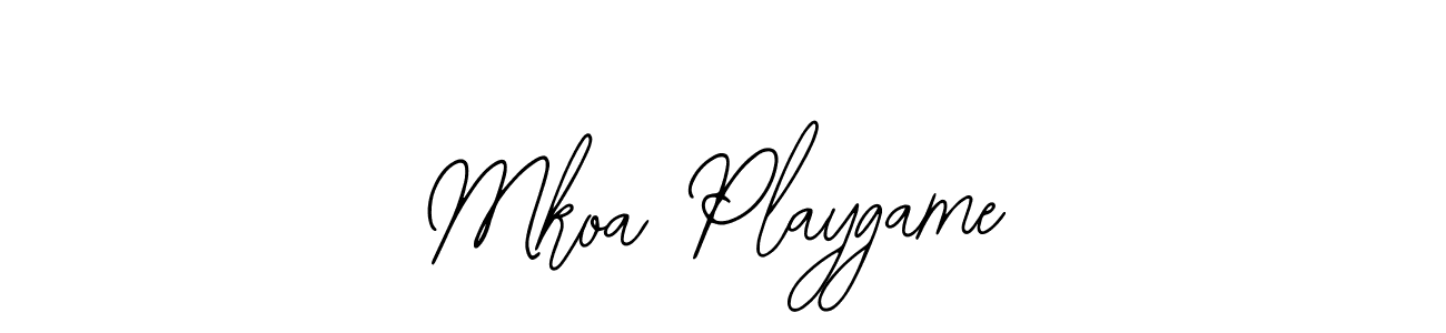 It looks lik you need a new signature style for name Mkoa Playgame. Design unique handwritten (Bearetta-2O07w) signature with our free signature maker in just a few clicks. Mkoa Playgame signature style 12 images and pictures png