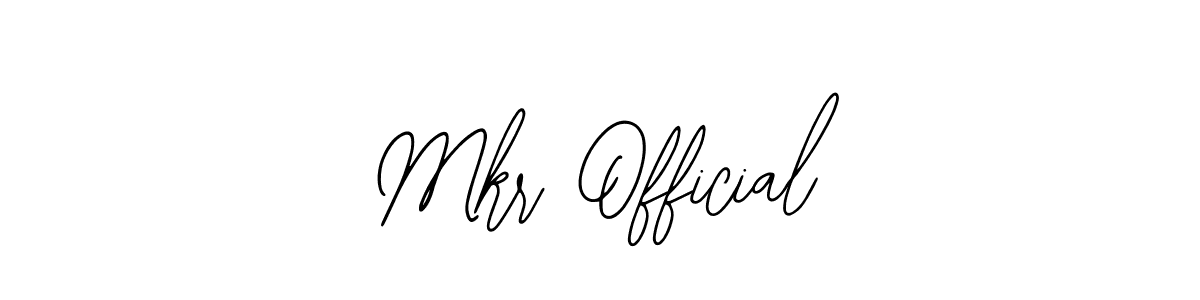 Use a signature maker to create a handwritten signature online. With this signature software, you can design (Bearetta-2O07w) your own signature for name Mkr Official. Mkr Official signature style 12 images and pictures png