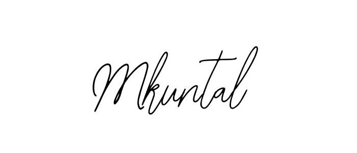 You should practise on your own different ways (Bearetta-2O07w) to write your name (Mkuntal) in signature. don't let someone else do it for you. Mkuntal signature style 12 images and pictures png