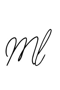 How to make Ml name signature. Use Bearetta-2O07w style for creating short signs online. This is the latest handwritten sign. Ml signature style 12 images and pictures png