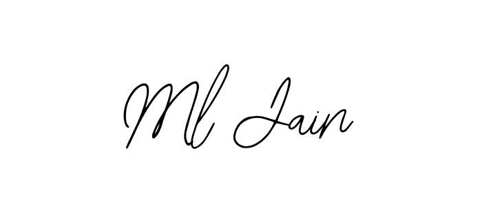 Also we have Ml Jain name is the best signature style. Create professional handwritten signature collection using Bearetta-2O07w autograph style. Ml Jain signature style 12 images and pictures png