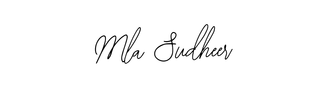 Mla Sudheer stylish signature style. Best Handwritten Sign (Bearetta-2O07w) for my name. Handwritten Signature Collection Ideas for my name Mla Sudheer. Mla Sudheer signature style 12 images and pictures png