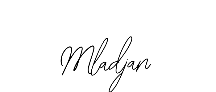 if you are searching for the best signature style for your name Mladjan. so please give up your signature search. here we have designed multiple signature styles  using Bearetta-2O07w. Mladjan signature style 12 images and pictures png