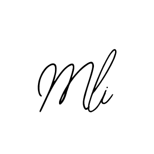 You should practise on your own different ways (Bearetta-2O07w) to write your name (Mli) in signature. don't let someone else do it for you. Mli signature style 12 images and pictures png