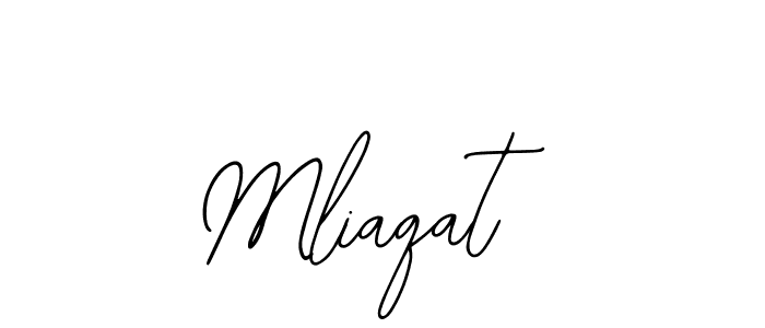 Similarly Bearetta-2O07w is the best handwritten signature design. Signature creator online .You can use it as an online autograph creator for name Mliaqat. Mliaqat signature style 12 images and pictures png