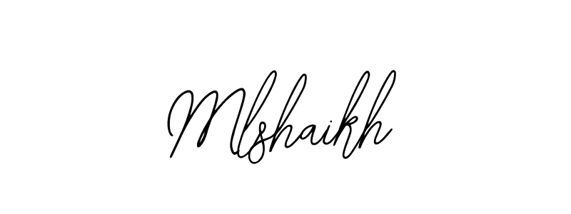 Use a signature maker to create a handwritten signature online. With this signature software, you can design (Bearetta-2O07w) your own signature for name Mlshaikh. Mlshaikh signature style 12 images and pictures png