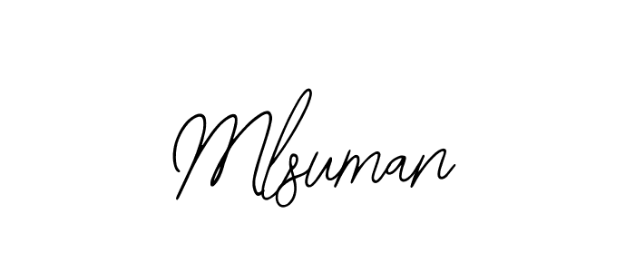 Best and Professional Signature Style for Mlsuman. Bearetta-2O07w Best Signature Style Collection. Mlsuman signature style 12 images and pictures png