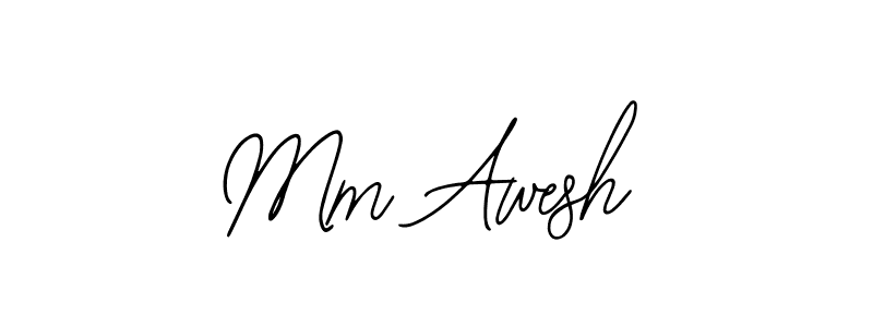 Make a beautiful signature design for name Mm Awesh. With this signature (Bearetta-2O07w) style, you can create a handwritten signature for free. Mm Awesh signature style 12 images and pictures png